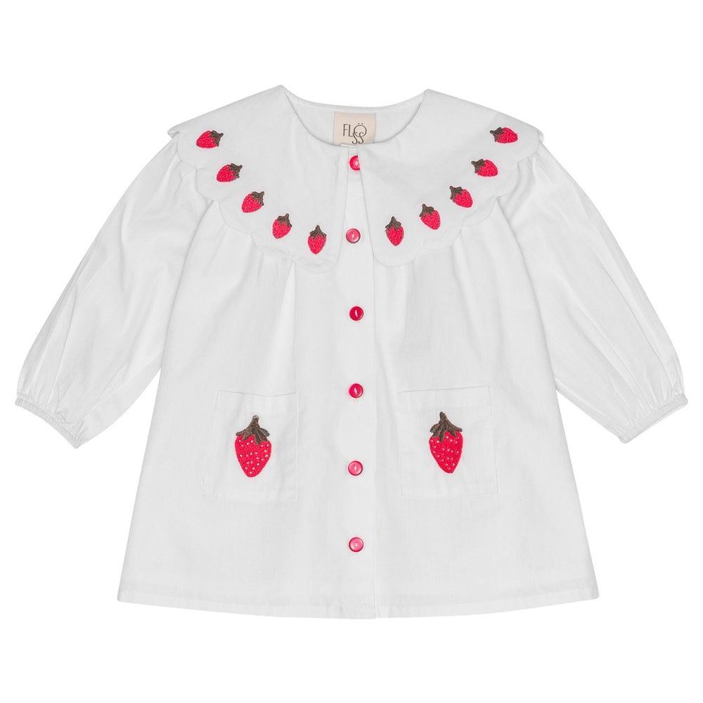 Everlyn LS Dress Bright White Berry