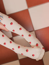 Load image into Gallery viewer, Vera Tights - Pointelle Berry