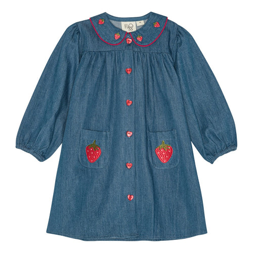 Vilma Dress Mid - Blue Strawberry