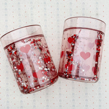 Load image into Gallery viewer, 2 pack glitter cups - heart