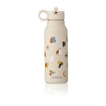 Load image into Gallery viewer, FALK STEEL WATER BOTTLE - ALPHABET / SANDY