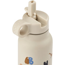 Load image into Gallery viewer, FALK STEEL WATER BOTTLE - ALPHABET / SANDY