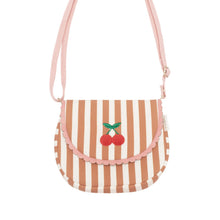 Load image into Gallery viewer, Stripy Cherry Scallop Bag