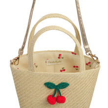 Load image into Gallery viewer, Crochet Cherry Basket Bag - LittleBae.