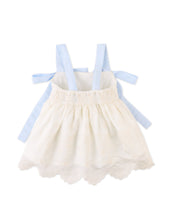將圖片載入圖庫檢視器 Gingersnaps Leilani embroidered top with bow tie straps, featuring intricate embroidery and stylish design.