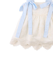 將圖片載入圖庫檢視器 Gingersnaps Leilani embroidered top with bow tie straps, featuring intricate embroidery and a stylish, feminine design.