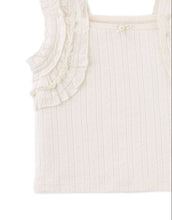 將圖片載入圖庫檢視器 Gingersnaps Sandra Pattern Top with smocked straps, showcasing a stylish sleeveless design in vibrant fabric.