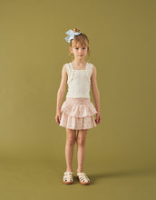 將圖片載入圖庫檢視器 Gingersnaps Sandra pattern top with smocked straps, lightweight sleeveless design, featuring colorful floral print and casual style.