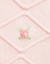 將圖片載入圖庫檢視器 Gingersnaps Georgina knitted blouse with bullion flower embroidery, featuring long sleeves and a stylish, textured design.