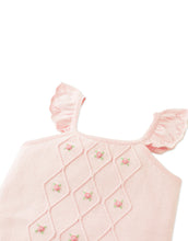 將圖片載入圖庫檢視器 Georgina knitted blouse by Gingersnaps with bullion flower embroidery, featuring a stylish and detailed top design.