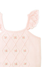 將圖片載入圖庫檢視器 Gingersnaps Georgina knitted blouse with bullion flower embroidery, featuring a stylish woven top with floral embroidery details.
