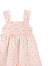 Load image into Gallery viewer, Gingersnaps Elena smocked textured dress in soft fabric, featuring a fitted bodice and flowing skirt, perfect for casual wear.