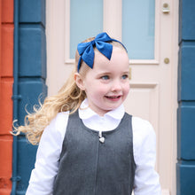 將圖片載入圖庫檢視器 Velvet Bow Headband Blue
