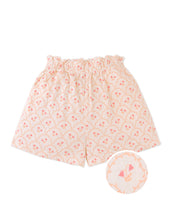 Load image into Gallery viewer, Gingersnaps Erica textured paper-bag waistline shorts in neutral fabric, showing front view with relaxed fit and stylish design.