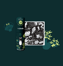 Load image into Gallery viewer, Glow-in-the-deep Mini Colouring &amp; Doodle Mat