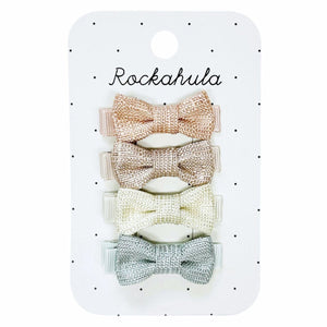 Nordic Shimmer Mini Bow Clips