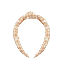 Load image into Gallery viewer, Daisy Gingham Knotted Headband