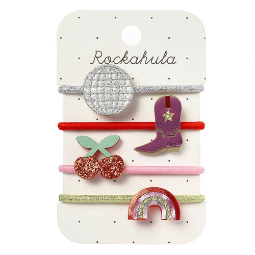 Set of hair accessories on a Rockahula branded card