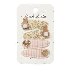 將圖片載入圖庫檢視器 Set of decorative hair clips on a Rockahula branded card
