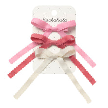 將圖片載入圖庫檢視器 Scalloped Bow Tie Clips 3 pack