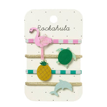 將圖片載入圖庫檢視器 Set of colorful hair accessories on a Rockahula branded card