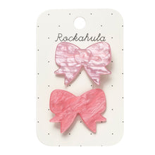 將圖片載入圖庫檢視器 Pretty in Pink Acetate Bow Clips