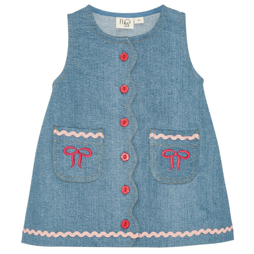 Hazel Dress - Mid Blue Rinse