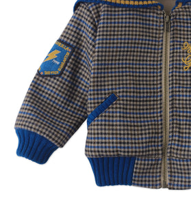 BABY FRED SAILORJACKET SNYDER KNITTED YARN COLLAR, EMBROIDERED PATCHES, & DIRECT EMBROIDERY