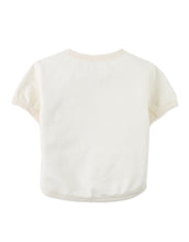 將圖片載入圖庫檢視器 Back view of Gingersnaps Baby Chalice Cotton Barrel Tee, soft white toddler top with a comfortable fit and simple design.