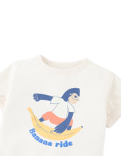 將圖片載入圖庫檢視器 Baby Gingersnaps cotton barrel tee top featuring a soft, comfortable baby-sized shirt with a simple design and short sleeves.