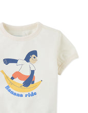 將圖片載入圖庫檢視器 Baby Gingersnaps Cotton Barrel Tee, soft white top with short sleeves and a classic fit, ideal for comfortable baby wear.