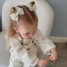 Load image into Gallery viewer, TULLE PIGTAIL SET // BLOSSOM - CREAM