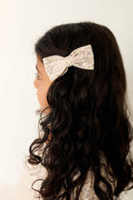 Load image into Gallery viewer, Organic Cotton Noelle Bow - April Floral Mauve