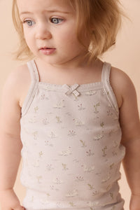 Organic Cotton Singlet - Swanning Dawn Blue