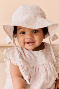 Organic Cotton Noelle Hat - Grace Floral