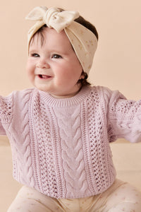 Organic Cotton Headband - Briella Whisper