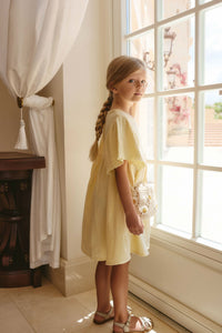 Organic Cotton Muslin Phillipa Dress - Sunshine