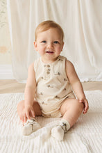Load image into Gallery viewer, Pima Cotton Archie Playsuit - Fly High Vanilla Cream