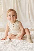 Load image into Gallery viewer, Organic Cotton Archie Playsuit - Forest Night Acorns