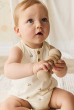Load image into Gallery viewer, Organic Cotton Archie Playsuit - Forest Night Acorns