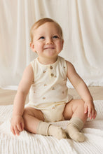 Load image into Gallery viewer, Organic Cotton Archie Playsuit - Forest Night Acorns