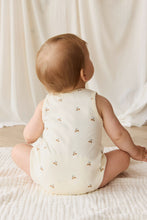 Load image into Gallery viewer, Organic Cotton Archie Playsuit - Forest Night Acorns