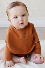 Load image into Gallery viewer, Organic Cotton Modal Bib - Zoomie Bears Ginger
