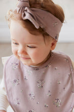 Load image into Gallery viewer, Organic Cotton Bib - Lauren Floral Fawn