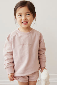 Organic Cotton Chloe Sweatshirt - Powder Pink