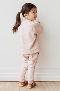 Organic Cotton Chloe Sweatshirt - Powder Pink