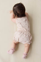 Load image into Gallery viewer, Organic Cotton Frill Bloomer - Petite Fleur Soft Peony