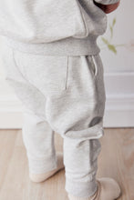 Load image into Gallery viewer, Organic Cotton Jalen Track Pant - Light Grey Marle