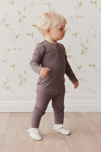 將圖片載入圖庫檢視器 Organic Cotton Modal Elastane Legging - Truffle Marle