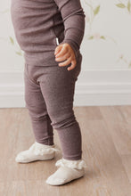 Load image into Gallery viewer, Organic Cotton Modal Elastane Legging - Truffle Marle